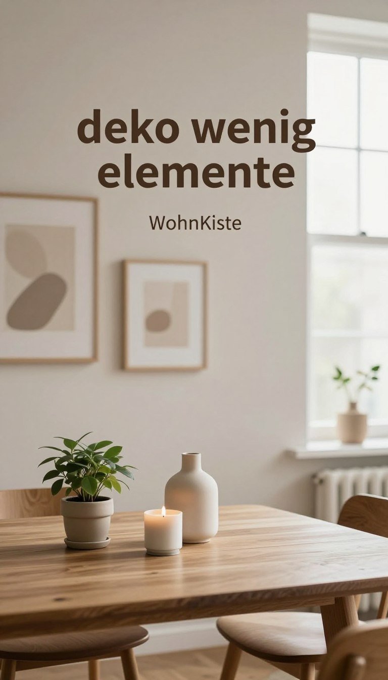 deko wenig elemente