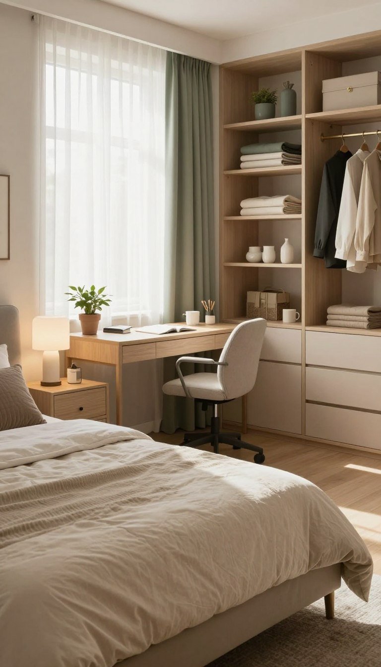 schlafzimmer effizient