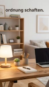 wohnung aufräumen optik