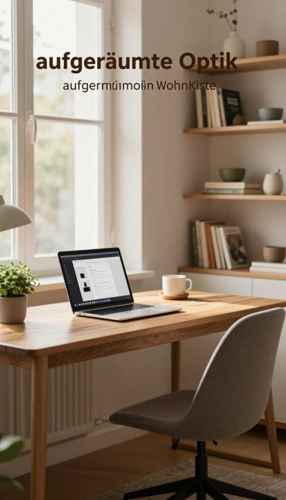 wohnung aufräumen optik