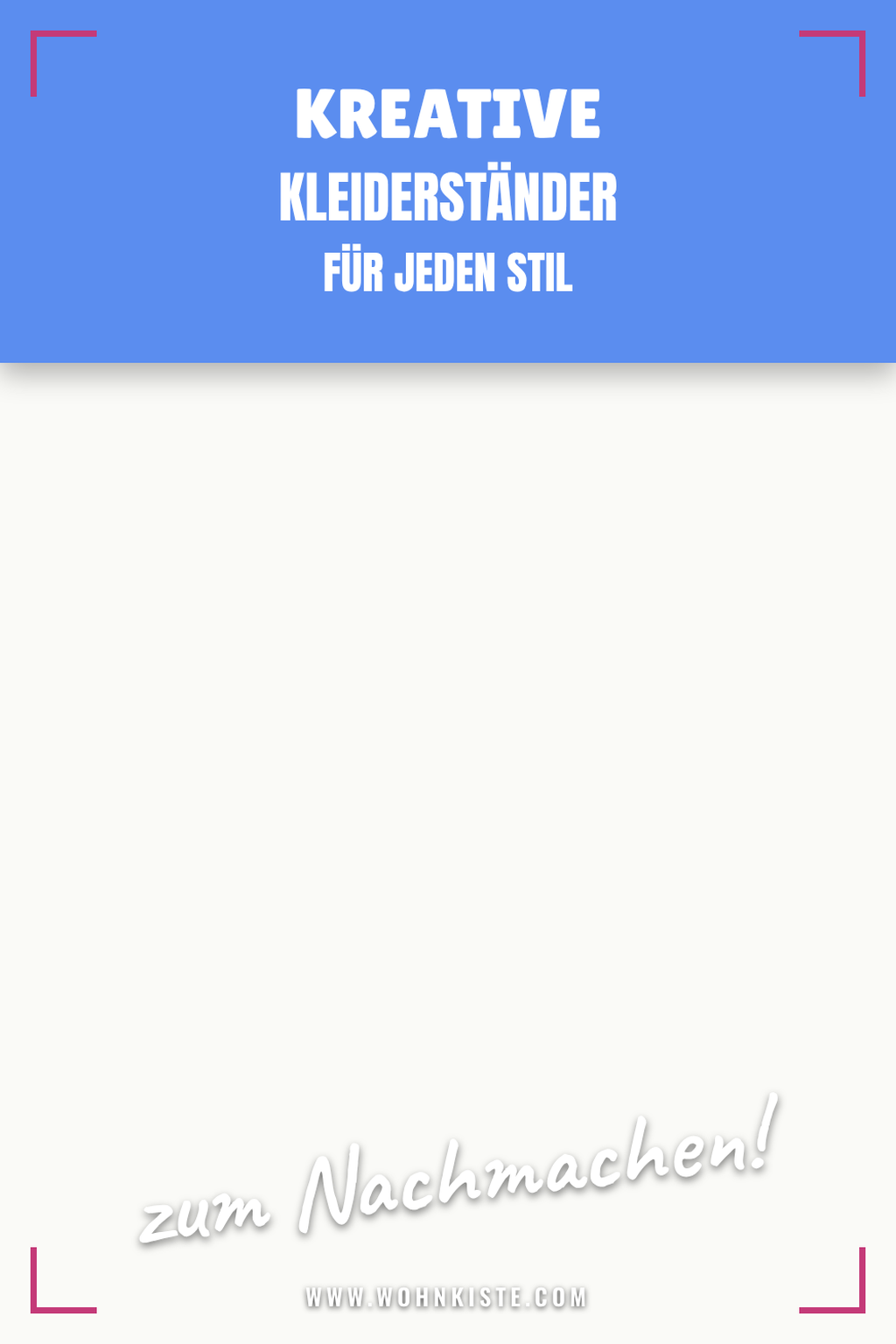 Pinterest Pin Kreative Kleiderständer für jeden Stil
