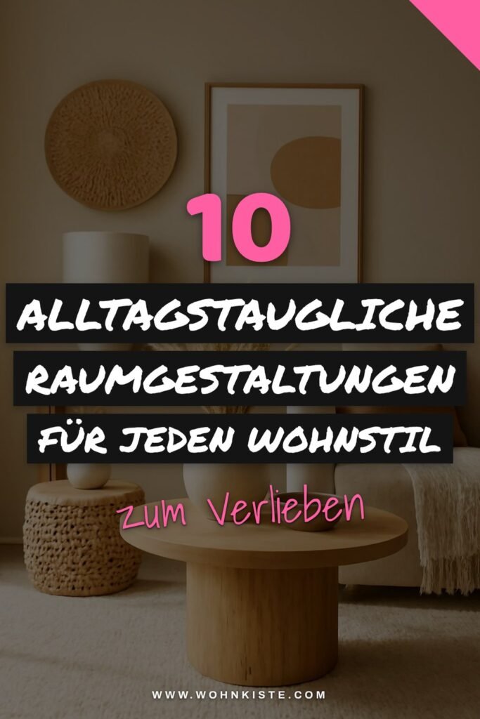 10 alltagstaugliche Raumgestaltungen für jeden Wohnstil