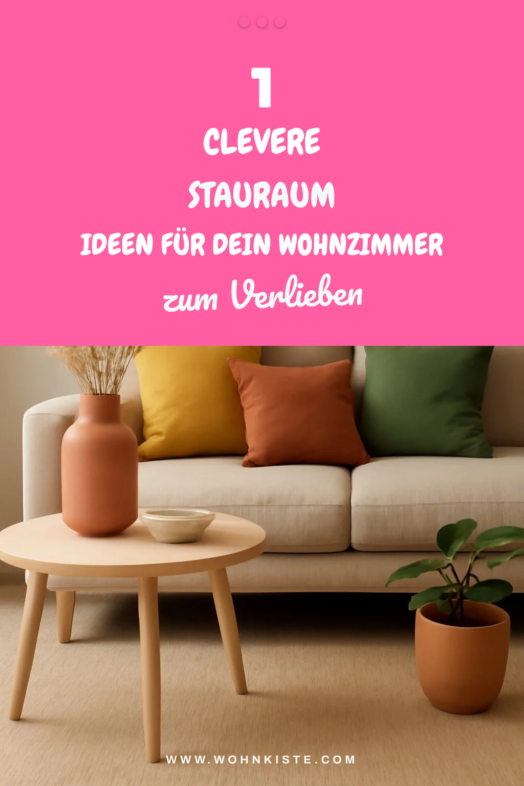So schaffst du mehr Stauraum im Wohnzimmer