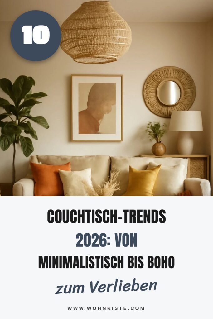 10 Couchtisch-Trends 2026: Von minimalistisch bis Boho