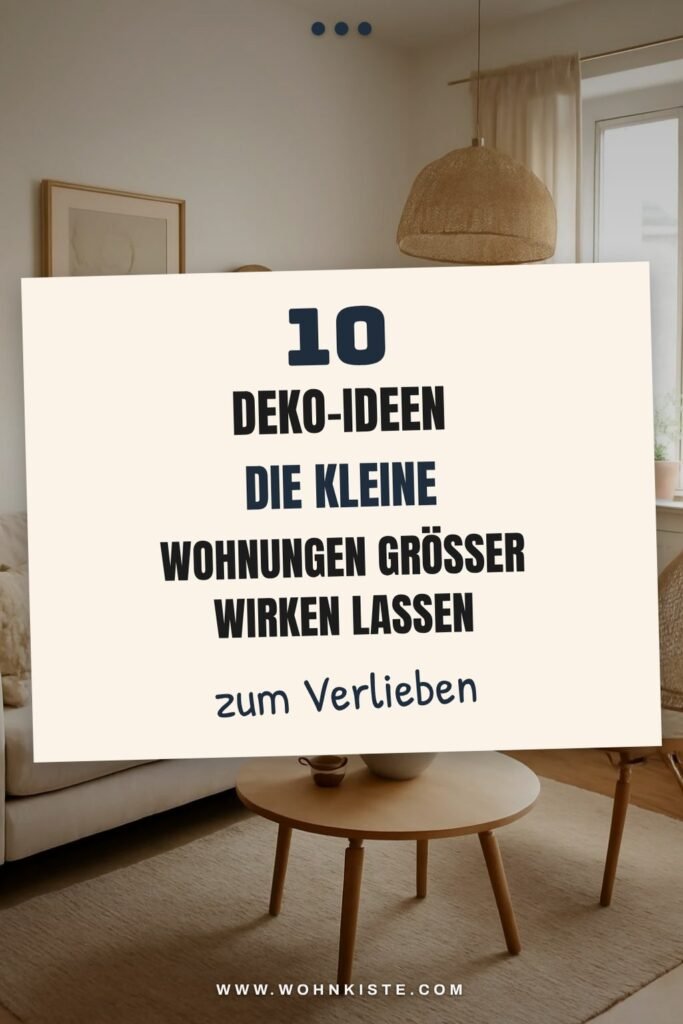 10 Deko-Ideen die kleine Wohnungen größer wirken lassen