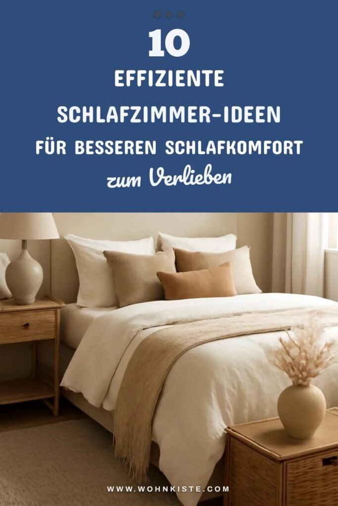10 effiziente Schlafzimmer-Ideen für besseren Schlafkomfort