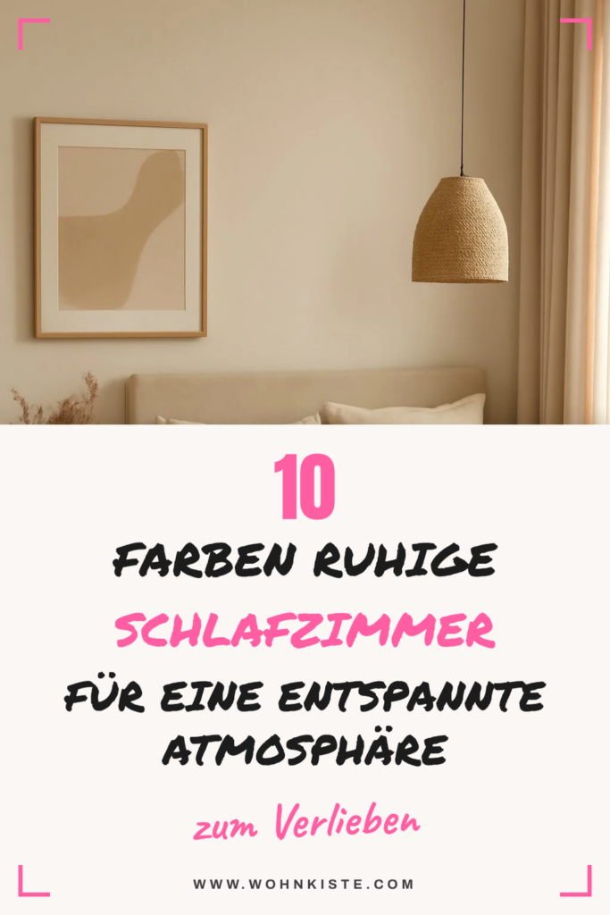 10 Farben ruhige Schlafzimmer für eine entspannte Atmosphäre
