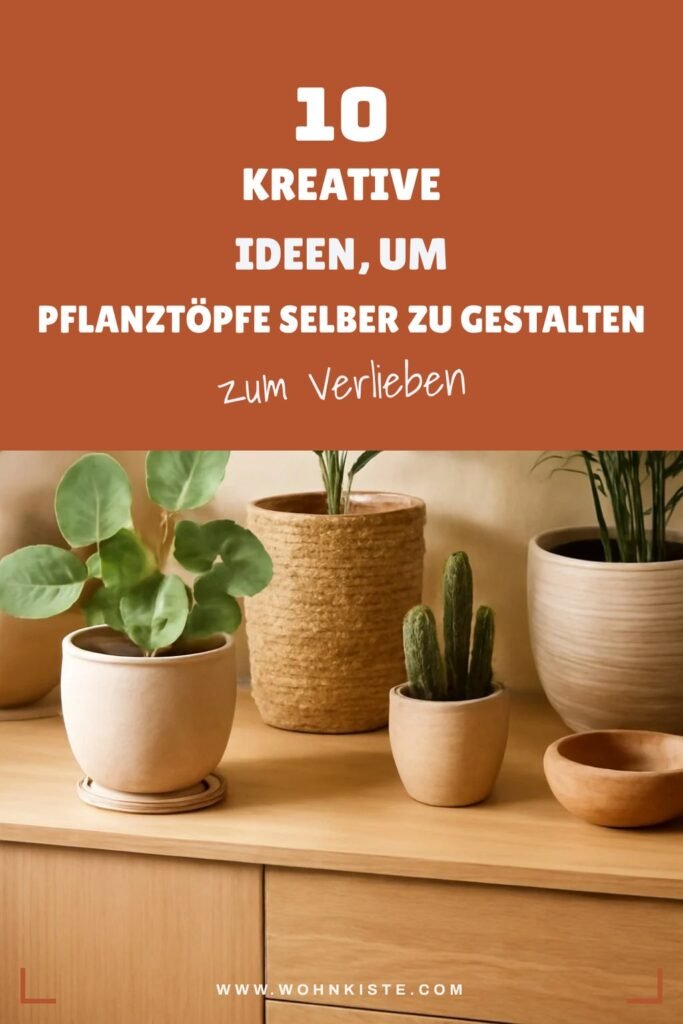 10 kreative Ideen, um Pflanztöpfe selber zu gestalten