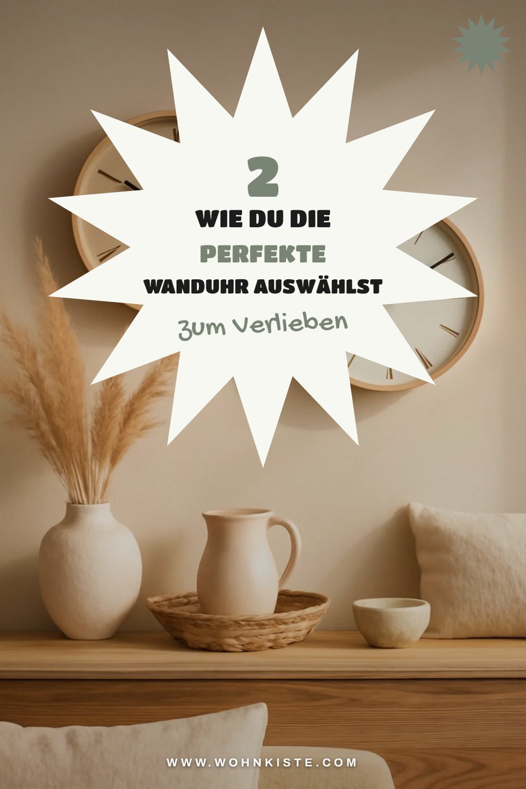 So findest du die perfekte Wanduhr für dein Wohnzimmer