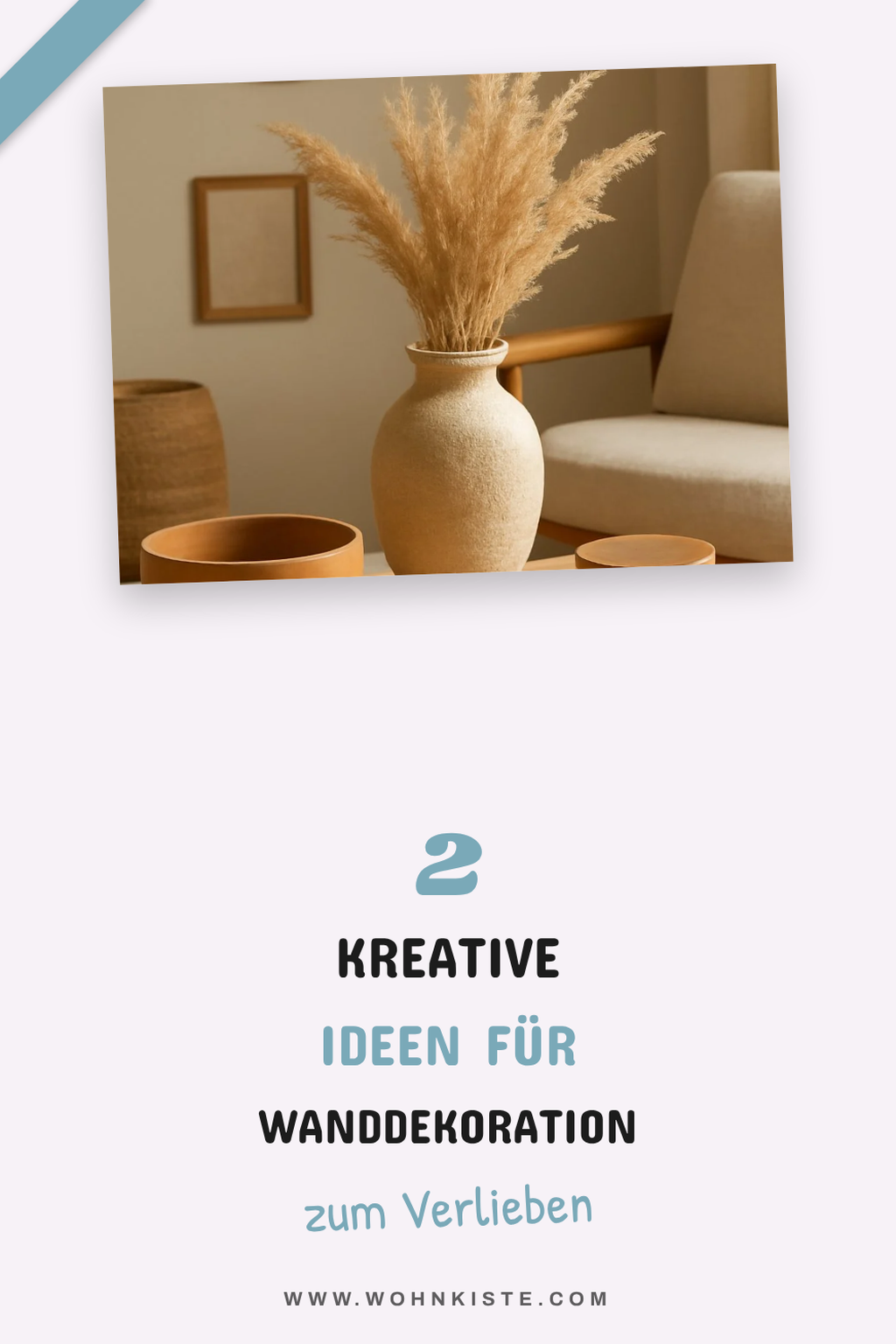 Wanddekoration mit Naturmaterialien