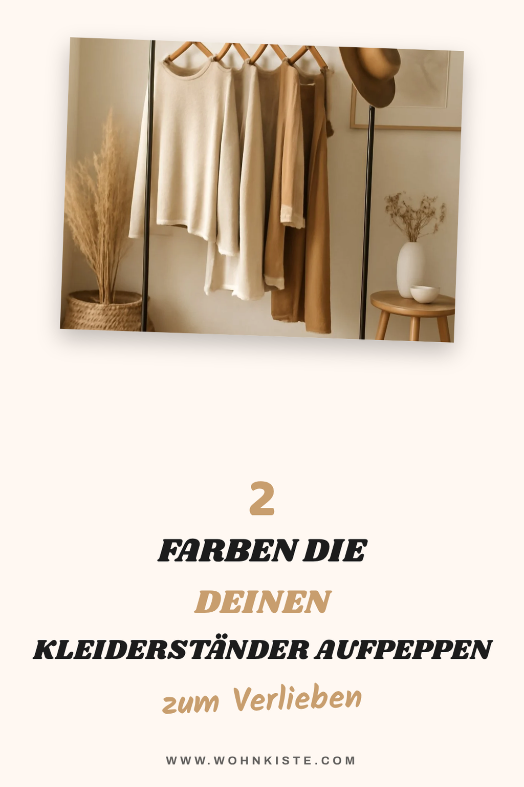 Stilvolle Farbgestaltungen für deinen Kleiderständer