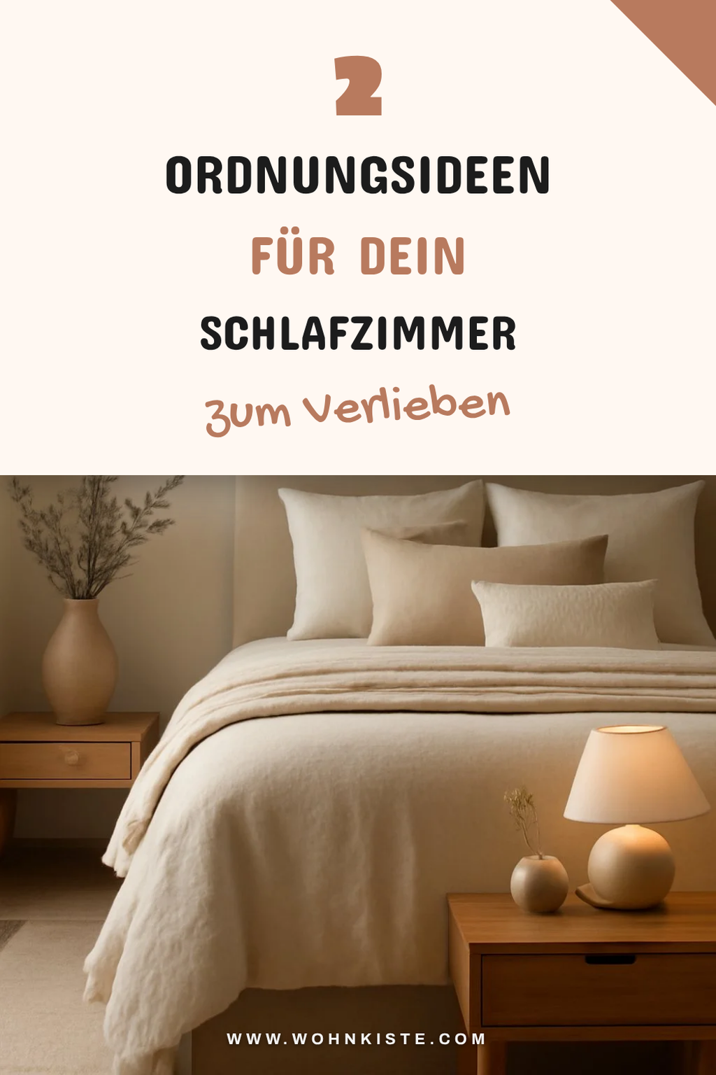Ordnung im Schlafzimmer schaffen