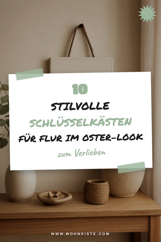 10 stilvolle Schlüsselkästen für Flur im Oster-Look