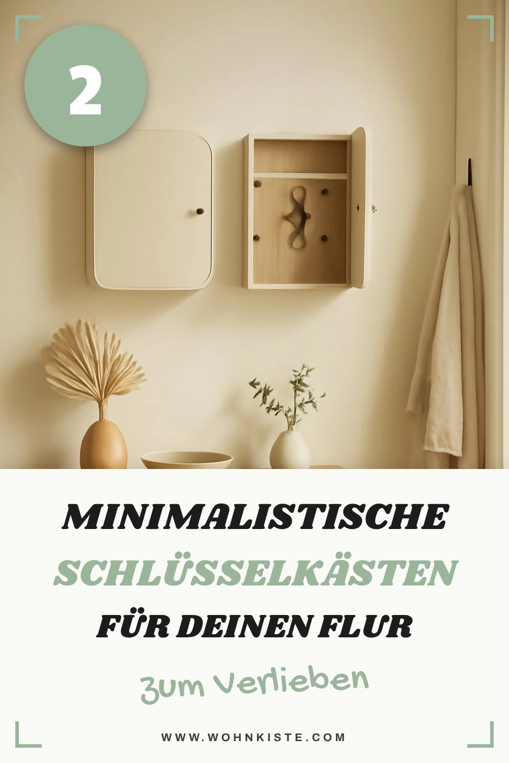Minimalistische Schlüsselkästen für einen klaren Look