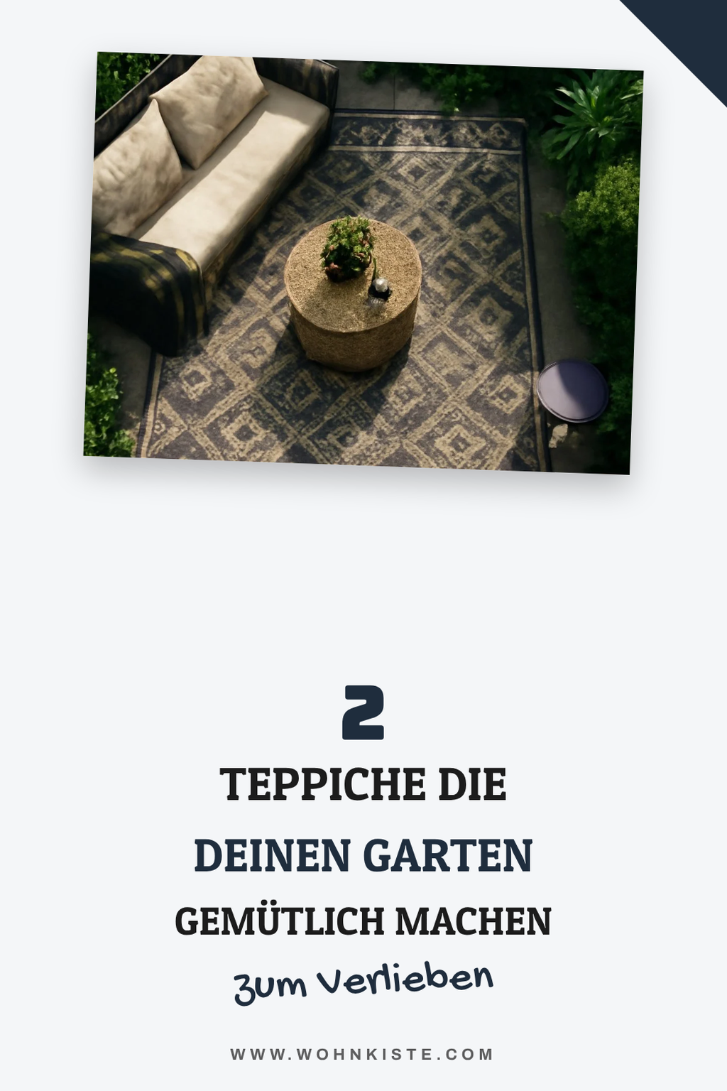 So wird dein Garten mit Teppichen zur Wohlfühloase