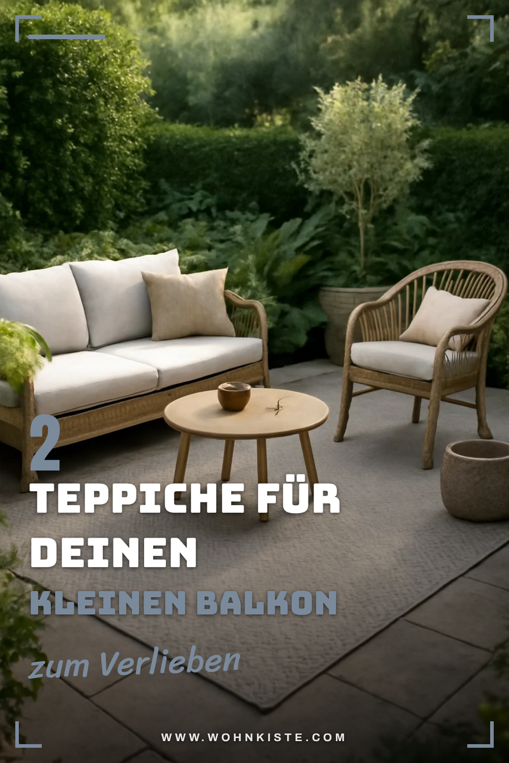 Teppiche für kleine Balkone perfekt nutzen