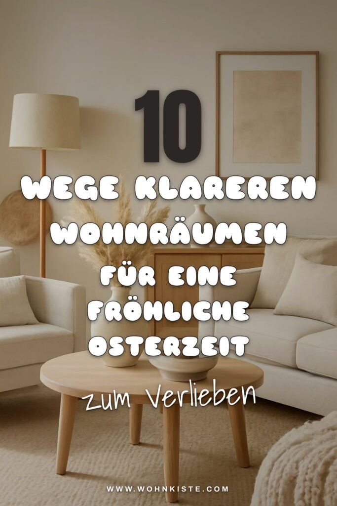 10 Wege klareren Wohnräumen für eine fröhliche Osterzeit