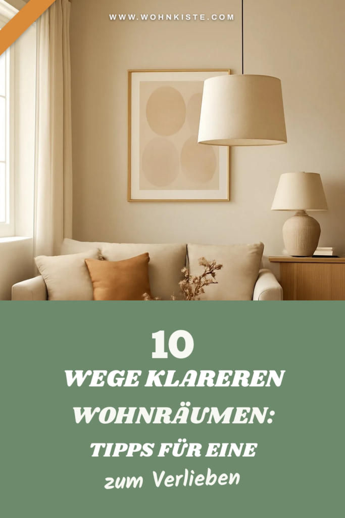 10 Wege klareren Wohnräumen: Tipps für eine harmonische Deko