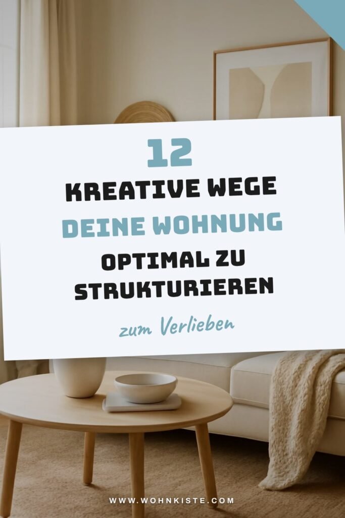 12 kreative Wege deine Wohnung optimal zu strukturieren