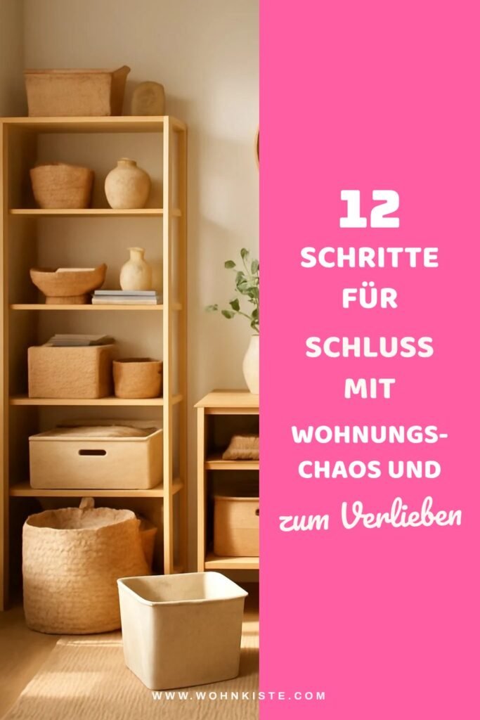 12 Schritte für Schluss mit Wohnungs-Chaos und mehr Ordnung