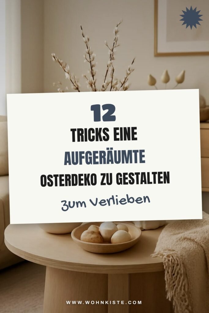 12 Tricks eine aufgeräumte Osterdeko zu gestalten