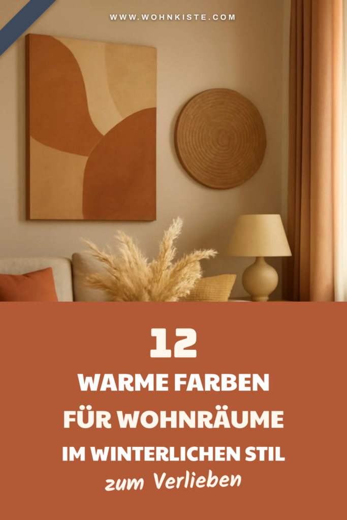 12 warme Farben für Wohnräume im winterlichen Stil