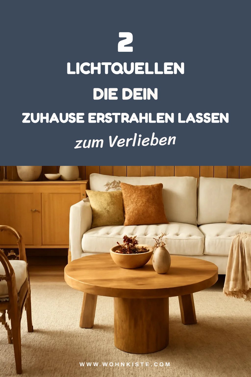 Lichtquellen für eine warme Atmosphäre