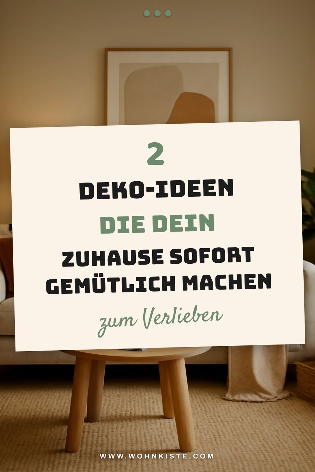 Dekoration für den letzten Schliff