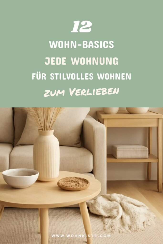 12 Wohn-Basics jede Wohnung für stilvolles Wohnen