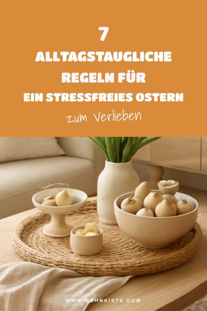 7 alltagstaugliche Regeln für ein stressfreies Ostern