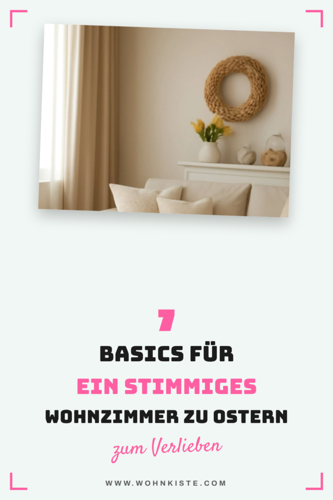 7 Basics für ein stimmiges Wohnzimmer zu Ostern