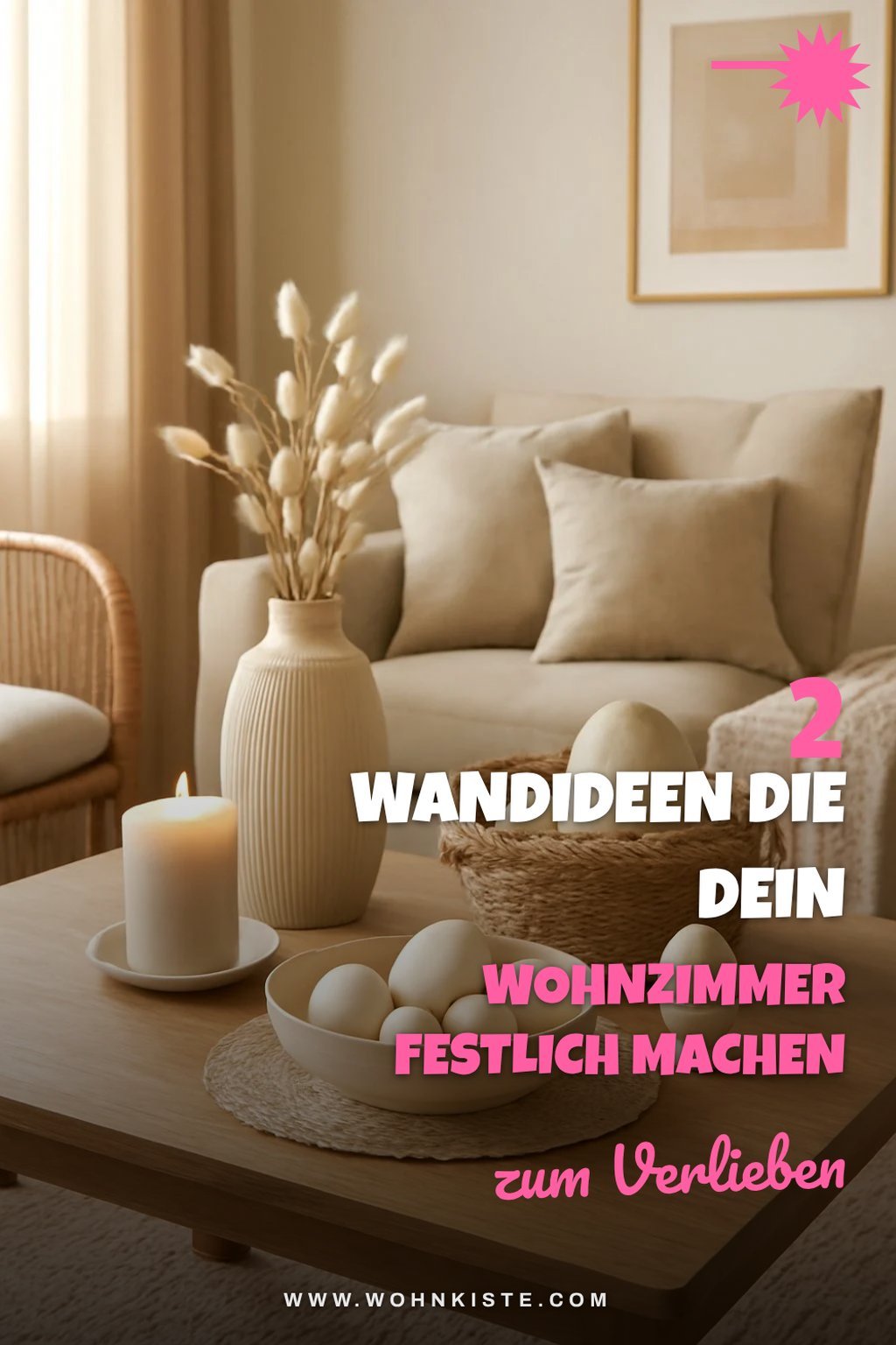 Osterliche Wanddekorationen für dein Wohnzimmer