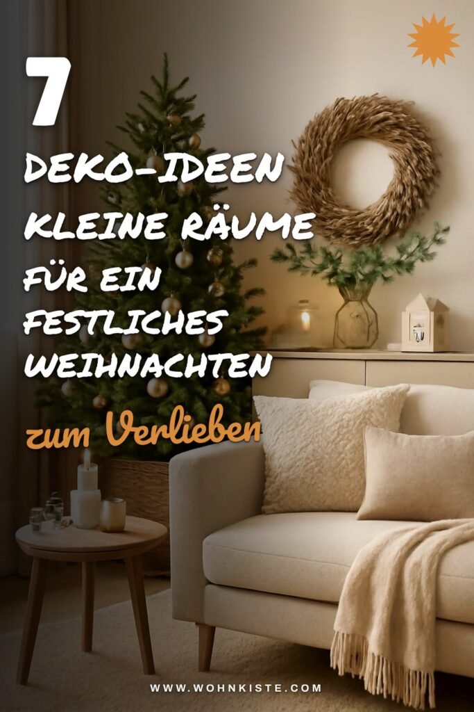 7 Deko-Ideen kleine Räume für ein festliches Weihnachten