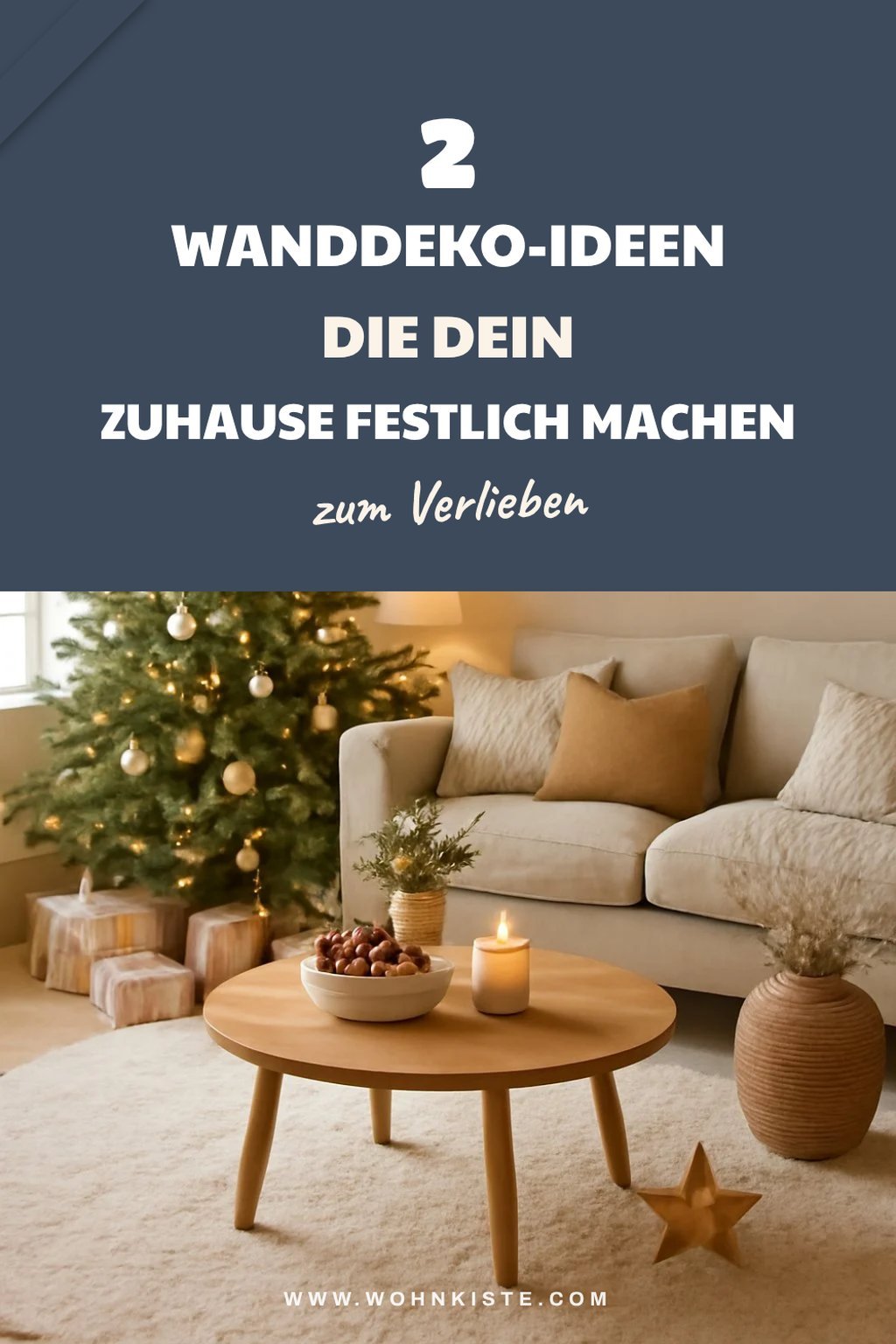 Wunderschöne Wanddeko für die Weihnachtszeit