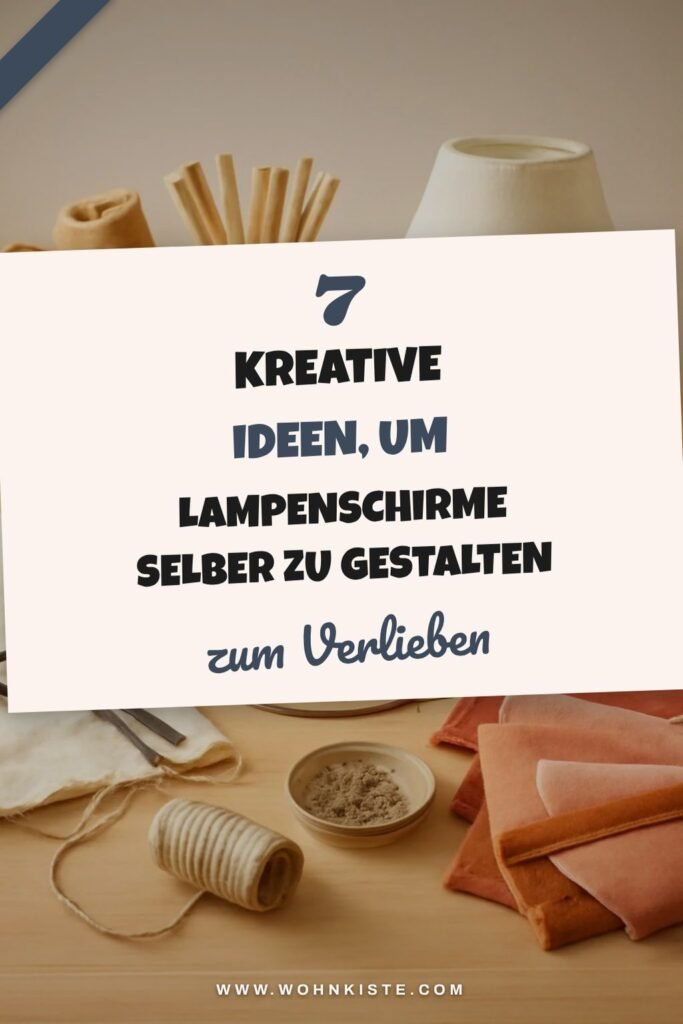 7 kreative Ideen, um Lampenschirme selber zu gestalten