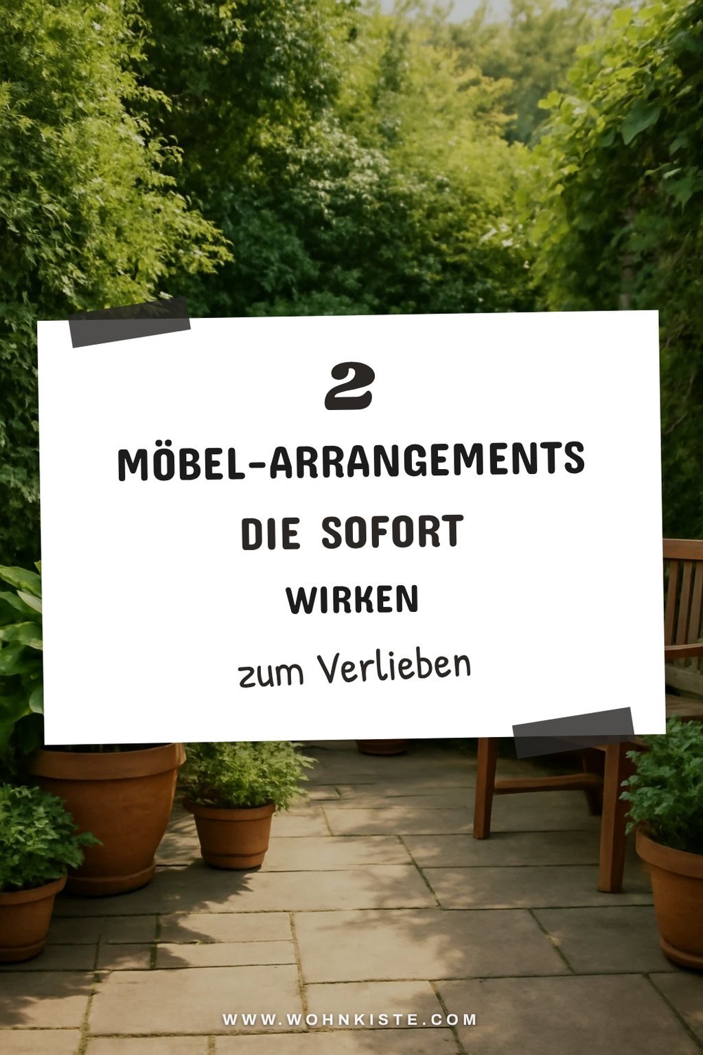 Möbel neu arrangieren für frischen Wind