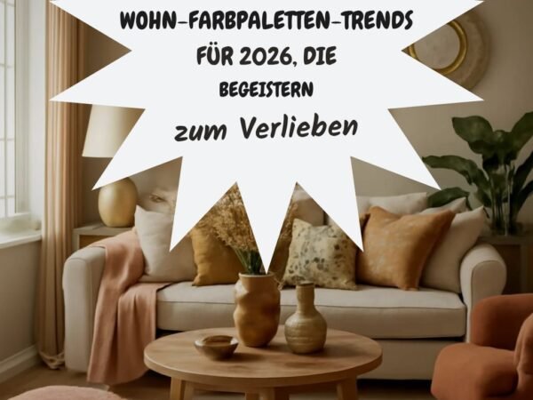 7 Wohn-Farbpaletten-Trends für 2026, die begeistern