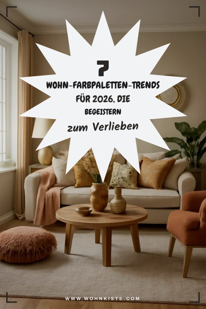 7 Wohn-Farbpaletten-Trends für 2026, die begeistern