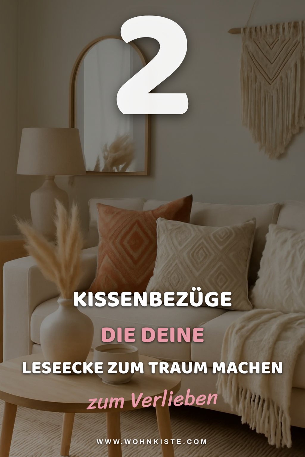 Boho-Kissenbezüge für eine gemütliche Leseecke