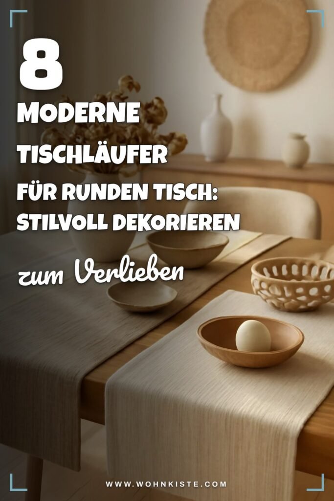 8 moderne Tischläufer für runden Tisch: Stilvoll dekorieren