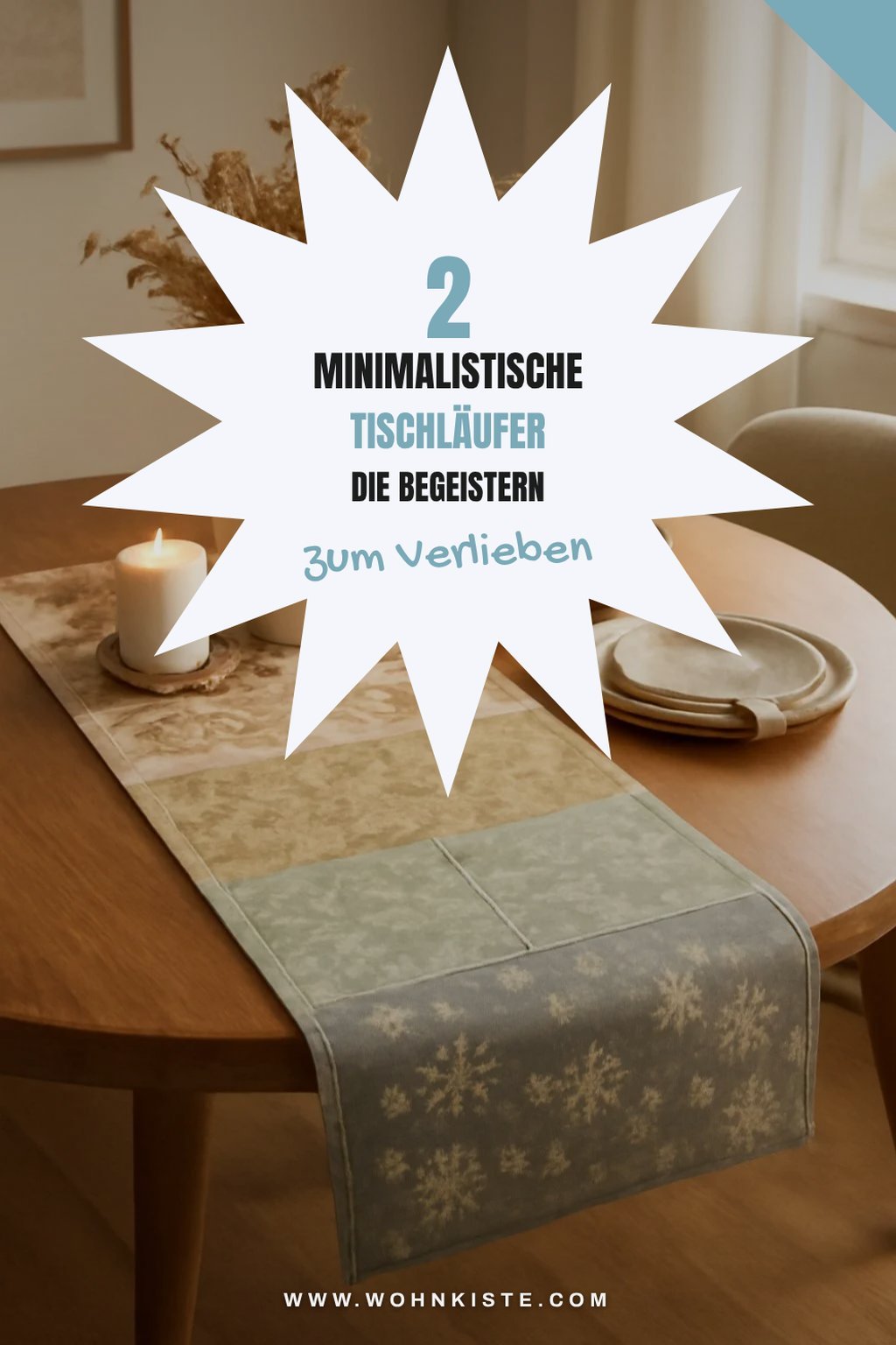 Minimalistische Tischläufer für modernes Design
