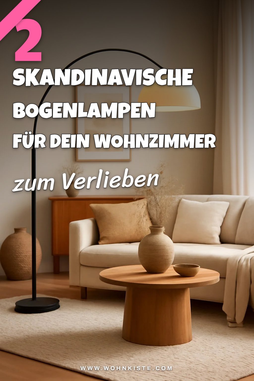 Bogenlampen im skandinavischen Design