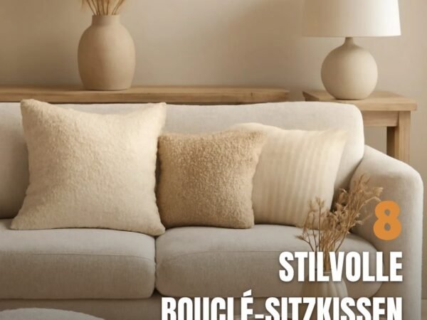 8 stilvolle Bouclé-Sitzkissen für ein gemütliches Zuhause