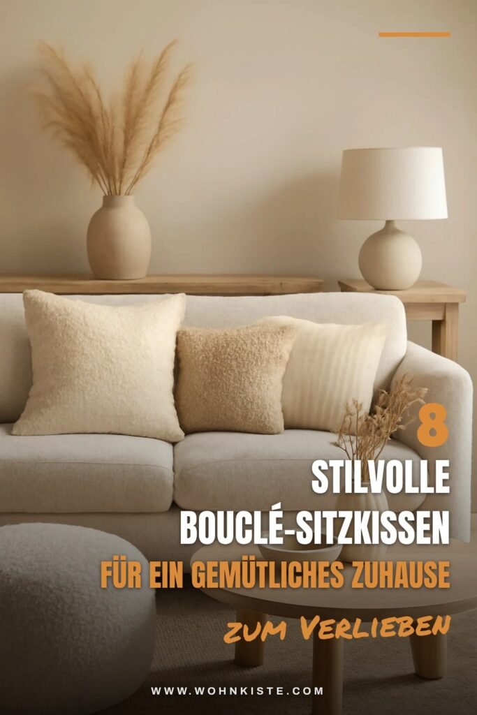 8 stilvolle Bouclé-Sitzkissen für ein gemütliches Zuhause