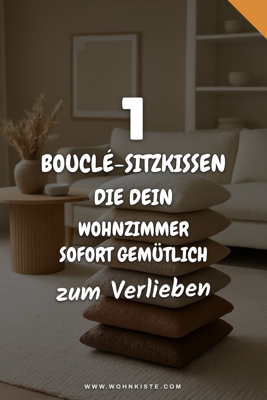 Diese 6 Bouclé-Sitzkissen verwandeln dein Wohnzimmer sofort