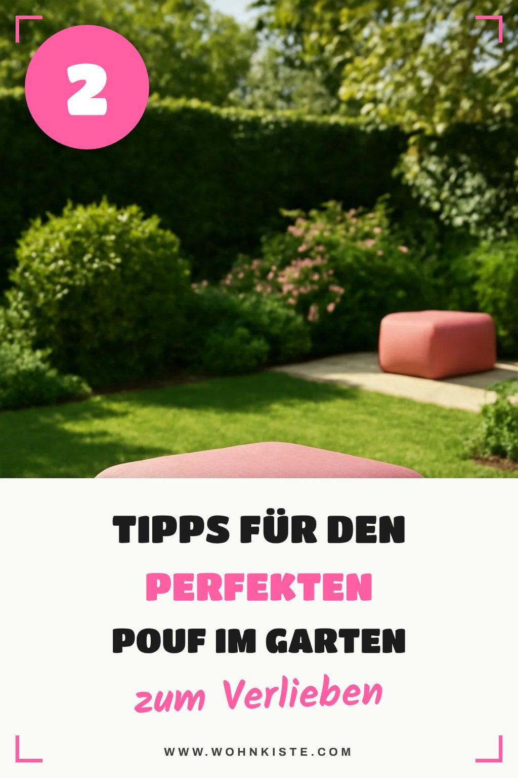 So wählst du den perfekten Pouf für deinen Außenbereich