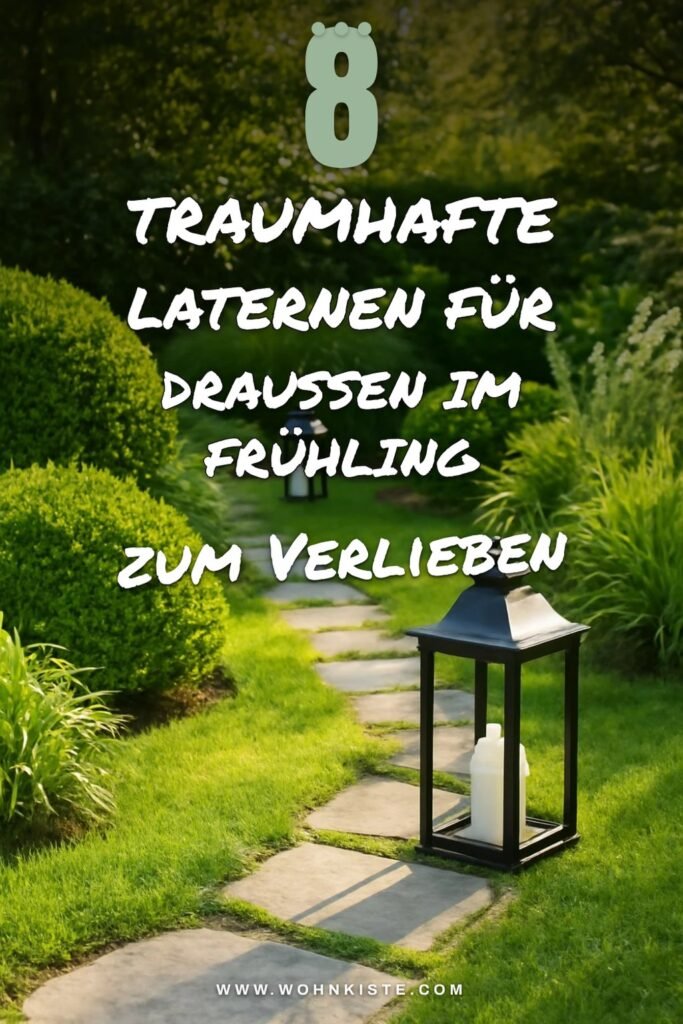 8 traumhafte Laternen für draußen im Frühling und Sommer