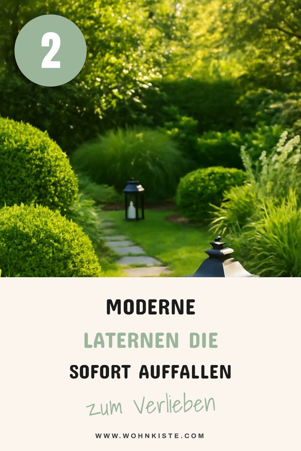 Moderne Laternen für schlichte Eleganz