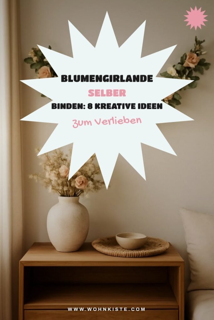 Blumengirlande selber binden: 8 kreative Ideen für dich