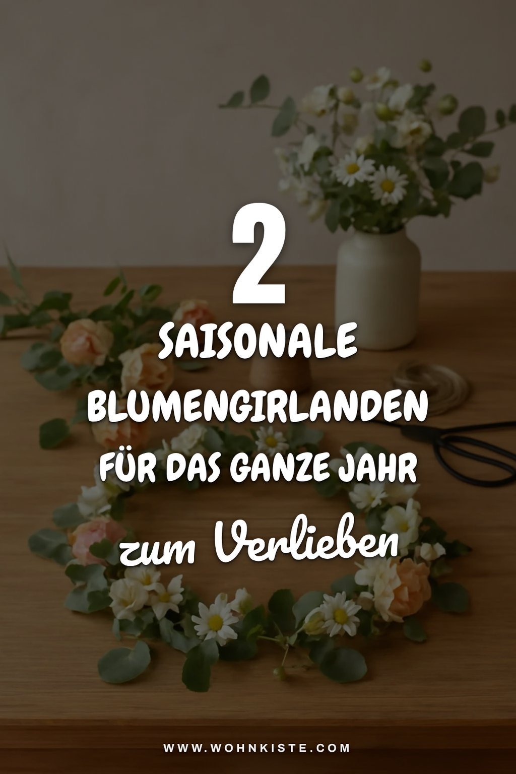 Saisonale Blumengirlanden für jeden Monat